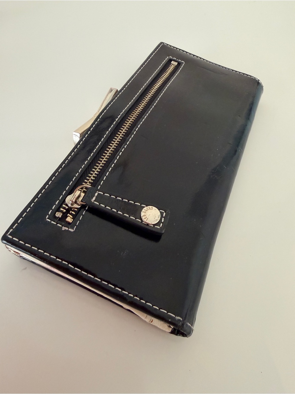 TED BAKER Black Patent Matinee Wallet - Picture 5 of 12